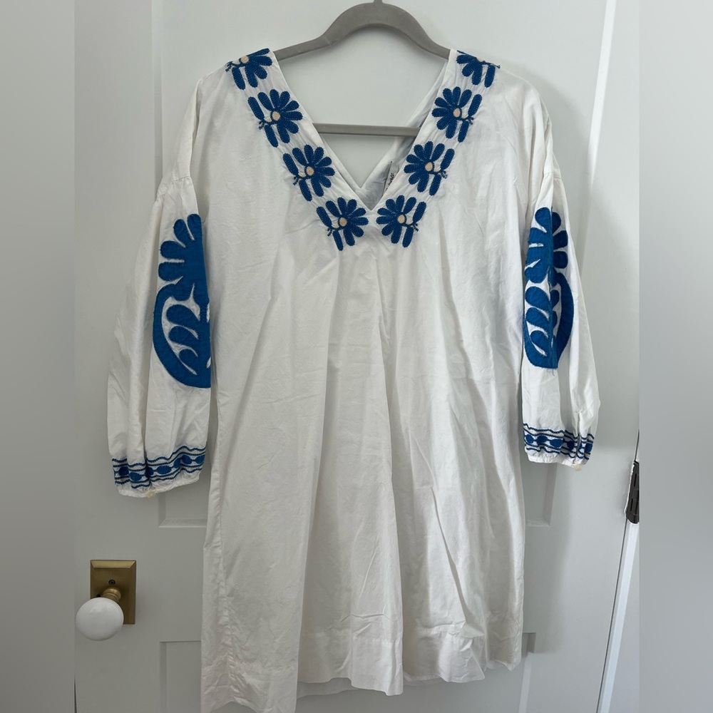 Madewell Blanca embroidered dress size Medium